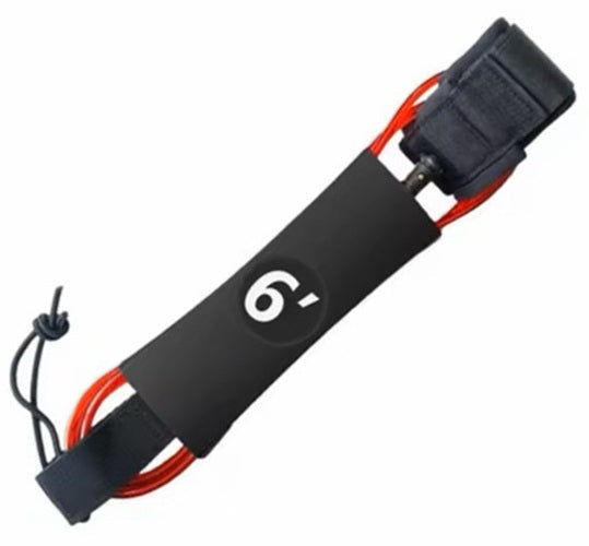 Surfboard Leash - 6' Red